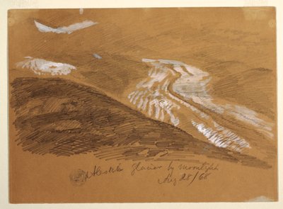 Aletsch Glacier by Moonlight, Bernese Alps, Switzerland, August 28, 1868 by Frederic Edwin Church