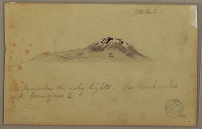 Andean Mountain Peak (Cayambe?), Otavalo, Ecuador, August or September 1853 by Frederic Edwin Church