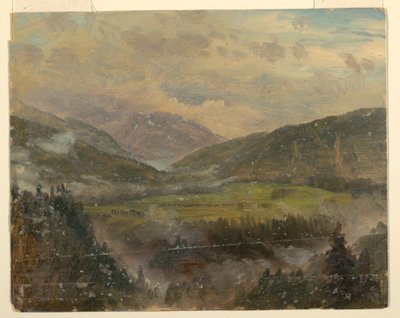 Alpine Landscape (Bavaria or Switzerland), 1868 by Frederic Edwin Church