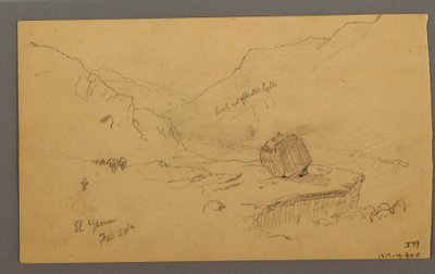 Bay with Houses, Mountains Behind, January 1868 by Frederic Edwin Church