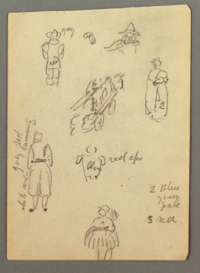 Cart, Figure Studies, Possibly 1868 by Frederic Edwin Church