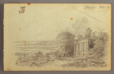 Classical Ruin, Trees by Frederic Edwin Church