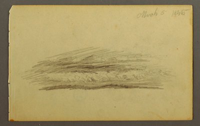 Cloud bank, 1845 by Frederic Edwin Church