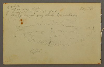 Cloud study, 1844 by Frederic Edwin Church