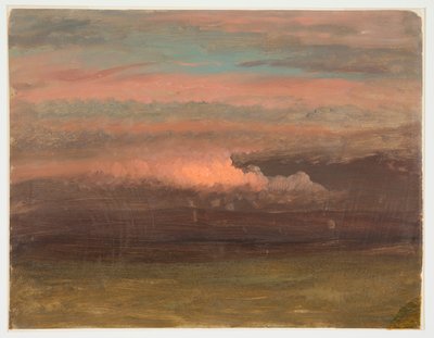 Cloud study at sunset, 1860–70 by Frederic Edwin Church