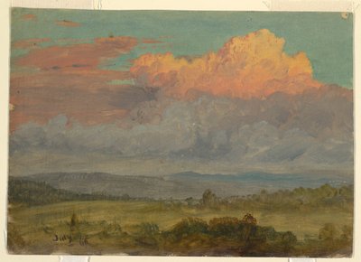 Clouds, Hudson Valley, New York, July 1866 by Frederic Edwin Church