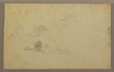 Cloudy Sky over Valley, July 1863 by Frederic Edwin Church