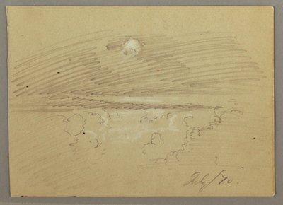 Cloudy sky, July 1870 by Frederic Edwin Church