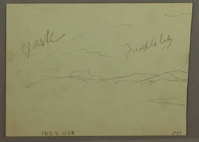 Cloudy Sky, Hillside by Frederic Edwin Church