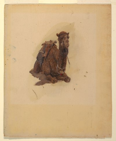 Crouching dromedary, 1868 by Frederic Edwin Church