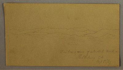 Distant View of Saddleback Mountain, Maine, October 1, 1867 by Frederic Edwin Church