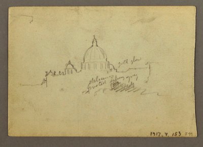 Distant View of the Dome of St. Peter