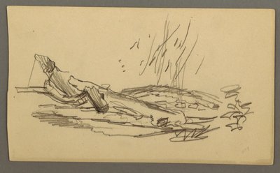Fallen tree, possibly 1877 by Frederic Edwin Church
