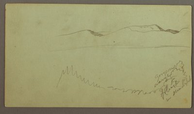 Hill Range Across a Plain, possibly 1868 by Frederic Edwin Church