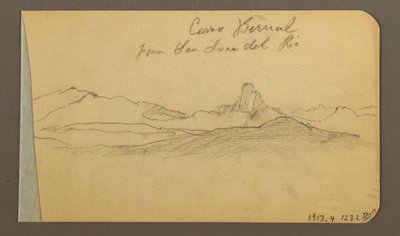 Hill and Mountain Ranges, San Bernal Peak, 1889 by Frederic Edwin Church