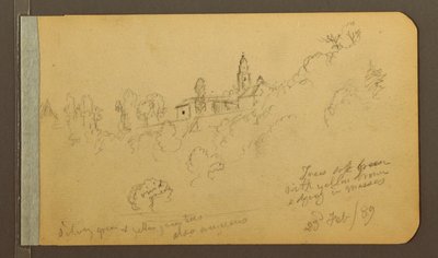 Houses, Steeple, February 23, 1889 by Frederic Edwin Church