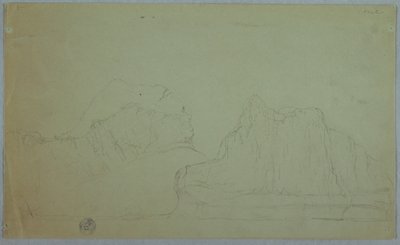 Iceberg with Two Peaks, June or July 1859 by Frederic Edwin Church