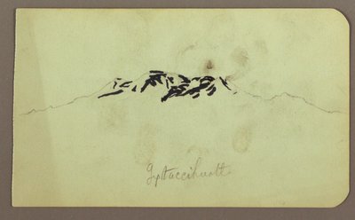 Itaccihuatl Peaks; Verso: Baking Oven, 1883 by Frederic Edwin Church