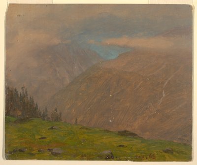 Italian Alps, September 1868 by Frederic Edwin Church