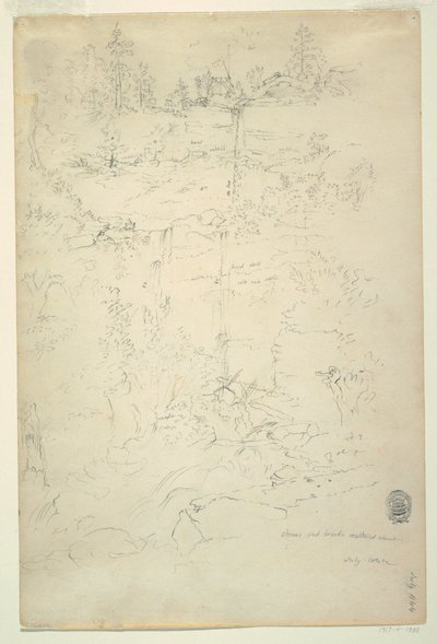 Kaaterskill Falls, Catskill Mountains, New York, July 1844 by Frederic Edwin Church
