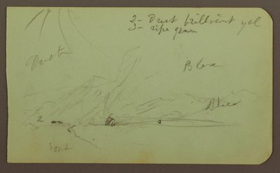 Landscape; Verso: Mountainside, 1883 by Frederic Edwin Church