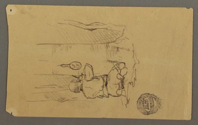 Man Shaving, Seen from Back, Possibly 1878 by Frederic Edwin Church