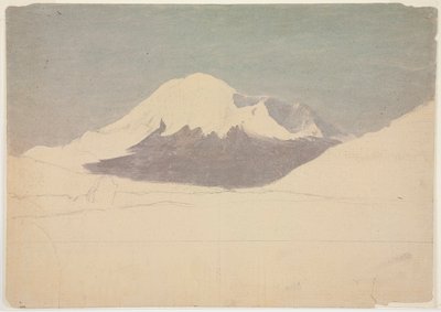 Mount Chimborazo, Ecuador, July 1857 by Frederic Edwin Church