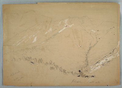 Mount Katahdin, shown from south, August 1852 by Frederic Edwin Church