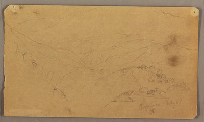 Mountain Landscape, Jamaica, West Indies, July 1865 by Frederic Edwin Church