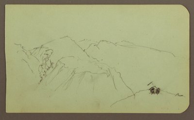 Mountain Landscape; Verso: Landscape, 1883 by Frederic Edwin Church