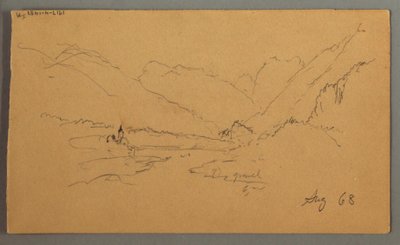Mountain Peaks, 1868 by Frederic Edwin Church