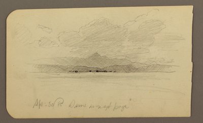 Mountain landscape, Toluca; Verso: Mountain, Toluca, April 20, 1885 by Frederic Edwin Church