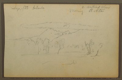 Mt. Altar, Riobamba, Ecuador, September 1853 by Frederic Edwin Church