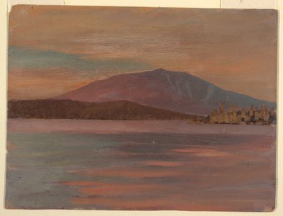 Mt. Katahdin from Togue Pond, 1877 by Frederic Edwin Church