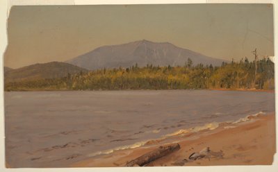 Mt. Katahdin from Togue Pond, possibly 1878 by Frederic Edwin Church