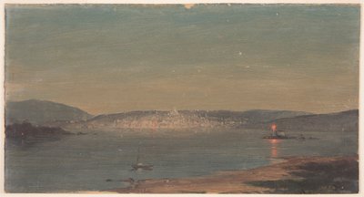 Night View of a Seaport, probably 1868–69 by Frederic Edwin Church