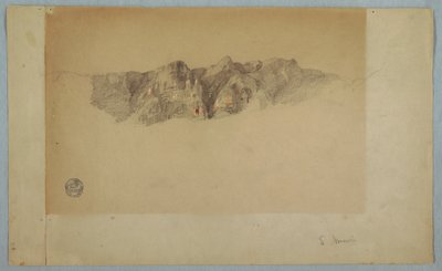 Part of a Rifted Mountain Range, Probably Ecuador or Colombia, 1853 or 1857 by Frederic Edwin Church