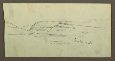 Plain and Mountain Range, possibly 1868 by Frederic Edwin Church