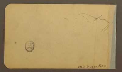 Plain, hill, town; Verso: Mountain Range, 1889 by Frederic Edwin Church