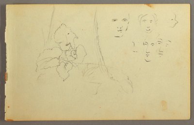 Plant Study, Faces, possibly 1844 by Frederic Edwin Church