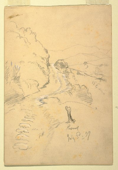 Road in Ecuador, July 3, 1857 by Frederic Edwin Church