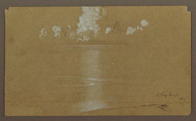 Seascape, Bloxburgh; Verso: Hills and Sea, August 1865 by Frederic Edwin Church