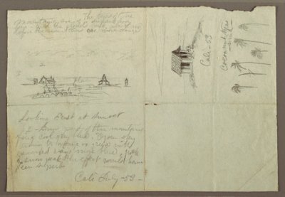 Sketches from Calé, Colombia, July 1853 by Frederic Edwin Church