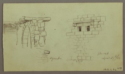 Studies of Arches and Base of Arch, April 1868 by Frederic Edwin Church