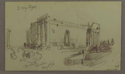 Study of Temple Ruins, May 8, 1868 by Frederic Edwin Church