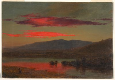 Sunset, Hudson, New York, December 25, 1873 by Frederic Edwin Church