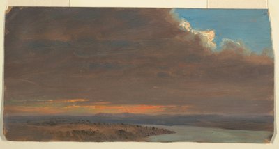 Sunset, Hudson Valley, New York, 1870–80 by Frederic Edwin Church