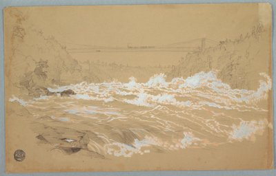 The Gorge, Niagara, Looking Toward the Suspension Bridge, ca. 1856–58 by Frederic Edwin Church
