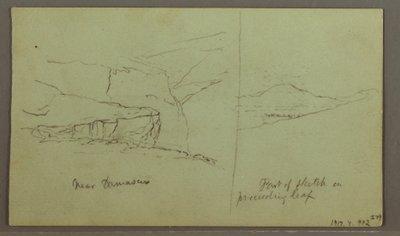 Tomb of a Hill, Three Minarets, May 1, 1868 by Frederic Edwin Church
