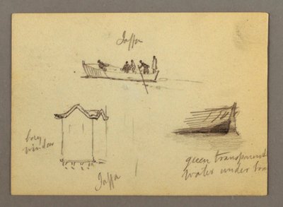 Twelve Figure Sketches, Joffa, Palestine, 1868 by Frederic Edwin Church
